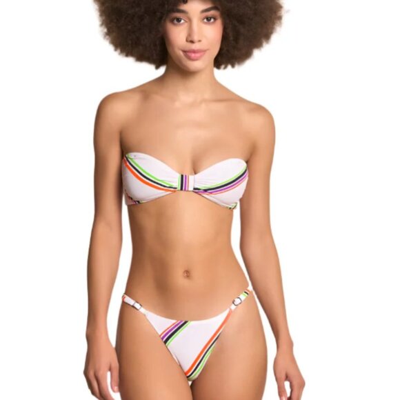BNWT Maaji REVERSIBLE Bikini Bottom + Bikini Top SET (2 pieces) size L - Picture 2 of 10
